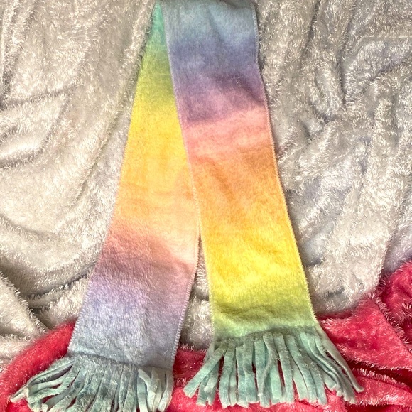 Handmade Scarf Pastel Rainbow 🎁 - Picture 1 of 4